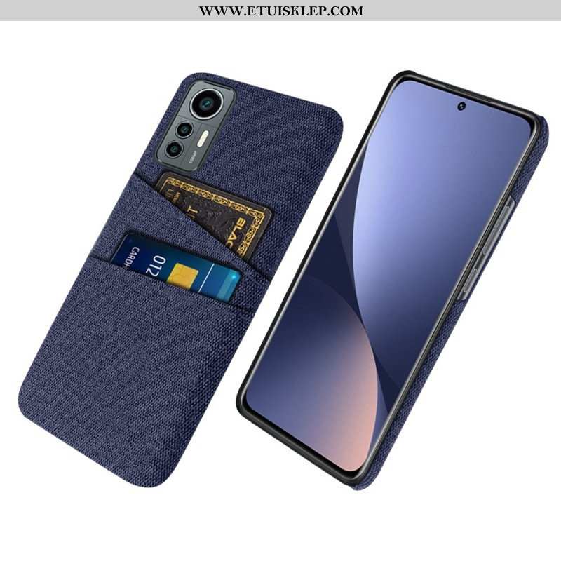 Etui do Xiaomi 12 Lite Tkanina Na Karty